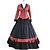 cheap Historical &amp; Vintage Costumes-Maria Antonietta Rococo Victorian 18th Century Vacation Dress Dress Party Costume Masquerade Prom Dress Women&#039;s Satin Costume Red Vintage Cosplay Party Prom Long Sleeve Floor Length Plus Size
