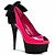 cheap Women&#039;s Heels-Women&#039;s Heels Stiletto Heel LED Shoes Club Shoes Wedding Dress Party &amp; Evening Bowknot Fleece Patent Leather Summer Black / Red / Black / Red