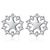 baratos Brincos-Women&#039;s Earrings Classic Star Ladies Cute Rhinestone Earrings Jewelry Silver For Daily Date 1 Pair