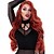 cheap Synthetic Lace Wigs-Human Hair Lace Wig Wavy Deep Wave Middle Part Free Part Lace Front Wig Long Brown / Burgundy Synthetic Hair 22-26 inch Women&#039;s Anime Cosplay Party Red Brown EEWigs