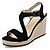cheap Women&#039;s Sandals-Women&#039;s Sandals Wedge Heel Daily PU Summer Black Pink Gray