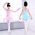 abordables Tenues de danse enfants-Ballet justaucorps Fille Entraînement / Utilisation Elasthanne / Lycra Ruché Manches Longues Collant / Combinaison