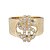 cheap Rings-Ring 3D Gold 18K Gold Plated Rhinestone Alloy Ladies Unique Design Fashion 1pc 9 10 / Women&#039;s