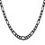 cheap Men&#039;s Chain Necklaces-Men&#039;s Chain Necklace Figaro Mariner Chain Fashion Stainless Steel Black Gold Silver 55 cm Necklace Jewelry 1pc For Gift Daily