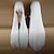 זול פאה לתחפושת-פאות לבנות לנשים פאה קוספליי פאה סינתטית ישר עם פוני פאה צד ארוך מאוד חלק לבן