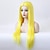 cheap Synthetic Lace Wigs-Synthetic Lace Front Wig Straight Middle Part Lace Front Wig Blonde Long Yellow Synthetic Hair 22-26 inch Women&#039;s Heat Resistant Women Middle Part Blonde / Glueless