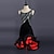 Χαμηλού Κόστους Latin Ρούχα Χορού-χορός salsa λατινικό φόρεμα χορού σπαστό κρύσταλλα / στρας γυναικεία παράσταση αμάνικο spandex οργάντζα / αίθουσα χορού