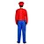 cheap Movie &amp; TV Theme Costumes-Videogame Cosplay Costume Party Costume Men&#039;s Christmas Halloween Carnival Festival / Holiday Polyester Red / Green Carnival Costumes Patchwork
