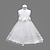 abordables Robes-Enfants Fille Robe Fleur Sans Manches Soirée Anniversaire Vacances Multirang Noeud Princesse Doux Robe en Tulle Eté Blanche Rose Rouge