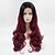 cheap Synthetic Lace Wigs-Synthetic Lace Front Wig Curly Free Part Lace Front Wig Ombre Long Black / Burgundy Synthetic Hair 18-26 inch Women&#039;s Adjustable Heat Resistant Elastic Ombre