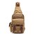 billiga Ryggsäck med en axelrem-Men&#039;s Zipper Canvas Sling Shoulder Bag Army Green / Coffee / Khaki