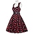 cheap Historical &amp; Vintage Costumes-Audrey Hepburn Gentlewoman Polka Dots Retro Vintage 1950s Cocktail Dress Vintage Dress Summer Dress Rockabilly Prom Dress Women&#039;s Adults&#039; Costume Vintage Cosplay Dailywear Night out&amp;Special occasion