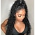 preiswerte Echthaarperücken mit Spitze-Remy Human Hair Lace Front Wig Layered Haircut Middle Part Rihanna style Brazilian Hair Water Wave Black Wig 130% Density with Baby Hair Women Sexy Lady Natural For Black Women Women&#039;s Medium Length