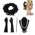 cheap Great Gatsby-1920s The Great Gatsby Costume Accessory Sets Flapper Headband Accessories Set Head Jewelry Pearl Necklace The Great Gatsby Charleston Women&#039;s Tassel Fringe Gloves