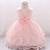 ieftine Rochii-rochie pentru fetiță rochie de petrecere aniversare botez bumbac haine pentru bebeluș albastru roz lavandă rochie din plasă din dantelă florală rochie de vară până la genunchi fără mâneci