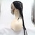 cheap Synthetic Lace Wigs-Synthetic Lace Front Wig Plaited Layered Haircut Lace Front Wig Long Natural Black Synthetic Hair 24 inch Women&#039;s Women Black Sylvia