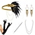 cheap Great Gatsby-Roaring 20s 1920s The Great Gatsby Dress Costume Accessory Sets Gloves Flapper Headband Halloween Costumes Head Jewelry Earrings Pearl Necklace The Great Gatsby Charleston Women&#039;s Tassel Fringe Party