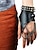 voordelige Historische &amp; vintage kostuums-Punk &amp; Gothic Middeleeuws Steampunk rockabilly 17e eeuw Gemaskerd Bal Accessoireset Lederen armbanden Pest dokter Voor heren Dames Halloween Feest Club Tiener Volwassenen 1 Armband Alle seizoenen