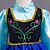 Χαμηλού Κόστους Στολές με Θέμα Ταινίες &amp; TV-Πριγκίπισσα Παραμυθιού Άννα Φορέματα Μανδύας Φόρεμα κορίτσι λουλουδιών Κοριτσίστικα Στολές Ηρώων Ταινιών Γραμμή Α Ρούχο από μέσα Φορέματα Που καλύπτει Μπλε Φόρεμα Σάλι Χριστούγεννα Halloween Μασκάρεμα