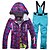 billige Skibekledning-RIVIYELE Women&#039;s Ski Jacket with Pants Winter Sports Windproof Warm Breathability POLY Denim Clothing Suit Ski Wear