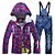 billige Skibekledning-RIVIYELE Women&#039;s Ski Jacket with Pants Winter Sports Windproof Warm Breathability POLY Denim Clothing Suit Ski Wear