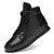 cheap Men&#039;s Sneakers-Men&#039;s Leather Shoes Cowhide Fall &amp; Winter Casual / Preppy Sneakers Non-slipping Black / Athletic / Sequin / Comfort Shoes