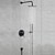 ieftine Duș cu Supapă-Set combinat de robinet de duș ascuns Cap de duș de 8 inchi, baterie de sistem de duș aspru în supapă, cap de înaltă presiune pentru precipitații, cu cadă de mână, montată pe perete și set de ornamente pentru duș cadă de baie
