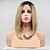 cheap Synthetic Lace Wigs-Synthetic Lace Front Wig kinky Straight Layered Haircut Lace Front Wig Short Black / Gold Synthetic Hair 24 inch Women&#039;s Women Blonde Sylvia
