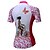 economico Abbigliamento ciclismo donna-Per donna Manica corta Maglia da ciclismo Poliestere Rosa Floral botanico Taglie forti Bicicletta Maglietta / Maglia Traspirante Asciugatura rapida Traspirazione umidità Gli sport Floral botanico