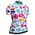 cheap Women&#039;s Cycling Clothing-JESOCYCLING Women&#039;s Cycling Jersey Short Sleeve Bike Top with 3 Rear Pockets Mountain Bike MTB Road Bike Cycling Breathable Quick Dry Moisture Wicking White Black Floral Botanical Polyester Sports