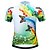 cheap Women&#039;s Cycling Clothing-JESOCYCLING Women&#039;s Cycling Jersey Short Sleeve Plus Size Bike Jersey Top with 3 Rear Pockets Mountain Bike MTB Road Bike Cycling Breathable Quick Dry Lightweight Light Green Rainbow Butterfly