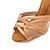 ieftine Pantofi Dans Latin-Pentru femei Încălțăminte latină Pantofi De Dans Interior Performanță Samba Satin Simplu Sandale Tul Subțire superioară Buclă Curea Gleznă Maro