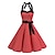 Χαμηλού Κόστους Ιστορικές &amp; Vintage Στολές-Όντρεϊ Χέπμπορν Πουά Ρετρό / Βίντατζ Δεκαετία του 1950 Κοκτέιλ Φόρεμα Vintage Φόρεμα Καλοκαίρι Φορέματα Ροκμπίλι Φόρεμα χορού Δένει στο Λαιμό Γυναικεία Στολές Πεπαλαιωμένο Μεταμφίεση Καλωσόρισμα