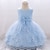 billige Kjoler-baby piger kjole festkjole fødselsdag barnedåb bomuld babytøj blå pink lavendel blomstret blonde mesh kjole ærmeløs knælang sommerkjole