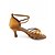 voordelige Latin dansschoenen-Dames Latin dansschoenen / Ballroom Satijn Gesp Sandalen Naaldhak Dansschoenen Bronzen / Zwart / EU40