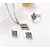 cheap Jewelry Sets-Women&#039;s White Cubic Zirconia Bridal Jewelry Sets Classic Ladies Fashion Earrings Jewelry Light Black For Party Daily 1 set