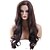 cheap Synthetic Trendy Wigs-Synthetic Wig Body Wave Kardashian Asymmetrical Wig Long Brown Jet Black Synthetic Hair 24 inch Women&#039;s New Arrival Natural Hairline curling Black Brown MAYSU