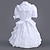 abordables Robes de Lolita-Classic Lolita Lolita Robe Femme Fille Coton Japonais Costumes de Cosplay Grandes Tailles Personnalisée Blanche Robe de Soirée Couleur Pleine Manches Courtes Moyen / Lolita Classique / Traditionnelle