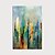 cheap Abstract Paintings-Oil Painting Hand Painted - Abstract Landscape Modern Rolled Canvas