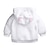 Χαμηλού Κόστους Μπλουζάκια-Μωρό Κοριτσίστικα Βασικό Καθημερινά Μονόχρωμο Μακρυμάνικο Κανονικό Βαμβάκι Μπουφάν &amp; Παλτό Λευκό / Νήπιο