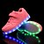 tanie Buty dziecięce podświetlane-Dla chłopców Dla dziewczynek Adidasy LED Świecące buty Ładowanie USB PU Małe dzieci (4-7 lat) Wielkie dzieci (7 lat +) Obuwie sportowe Spacery LED Świecący Biały Czarny Czerwony Jesień Wiosna