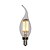 preiswerte LED-Kerzenlichter-10 Stück 2 W LED Kerzen-Glühbirnen 120 lm E12 / E14 C35L 2 LED-Perlen Hochleistungs - LED Warmes Weiß 110-130 V 200-240 V / RoHs / FCC / VDE