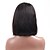 cheap Human Hair Wigs-Virgin Human Hair Lace Front Wig Short Bob Kardashian style Brazilian Hair Silky Straight Natural Black Wig 130% Density with Baby Hair Natural Hairline African American Wig For Black Women With