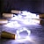 billiga LED-ljusslingor-0,75 m Ljusslingor 15 lysdioder SMD 0603 10pcs Varmvit Vit Blå Julbröllopsdekoration Batterier Drivs / IP65