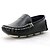 זול נעלי חליפה לגברים-בנים נוחות / צעדים ראשונים עור נעליים ללא שרוכים פעוט (9m-4ys) / ילדים קטנים (4-7) שחור / לבן / כתום קיץ &amp; אביב