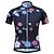 preiswerte Women&#039;s Cycling Clothing-JESOCYCLING Women&#039;s Short Sleeve Cycling Jersey Black Floral Botanical Bike Top Mountain Bike MTB Road Bike Cycling Breathable Quick Dry Moisture Wicking Sports Clothing Apparel / Stretchy