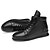 cheap Men&#039;s Sneakers-Men&#039;s Leather Shoes Cowhide Fall &amp; Winter Casual / Preppy Sneakers Non-slipping Black / Athletic / Sequin / Comfort Shoes