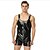 cheap Exotic Dancewear-Exotic Dancewear Leotard / Onesie Full Length Visible Zipper Men&#039;s Training Performance Sleeveless PU