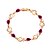 abordables Brazaletes-Mujer Cristal Pulsera de cristal Ahuecado Corazón Corazon vacio Moda Dulce Brillante Pulsera pulsera Morado / Rojo / Azul Para Cita Cumpleaños