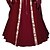 cheap Historical &amp; Vintage Costumes-Witch Vintage Inspired Medieval Renaissance Wasp-Waisted Dress Women&#039;s Costume Red / Blue Vintage Cosplay Long Sleeve Long Length
